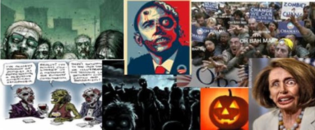Barak Obama the zombie with special guest Nancy Pelosi