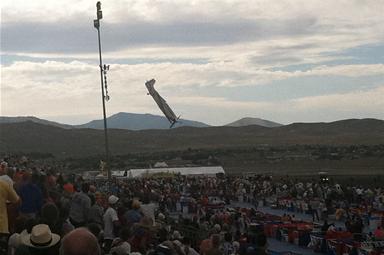 Sept 15, 2011 Air Show Crash in Reno - P-51 Mustang crashes into the crowd
