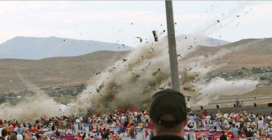 Sept 15, 2011 Air Show Crash in Reno - P-51 Mustang crashes into the crowd