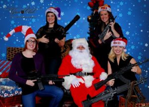 In Scottsdale, Arizona Santa\'s got a machine gun